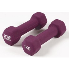 OEM Vinyl Neoprene Dambıl 1 kg x 2 Adet Mor