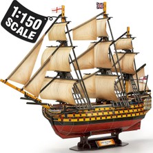 3D 189 Parça Puzzle Hms Victory Donanma Gemisi