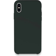 TeknoKapsül Apple iPhone Xs Max Kılıf Lansman Legant Silikon - Koyu Yeşil