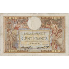 Banknoting Fransa 100 Frank 1934 Üst Orta Bordürde Yırtık Çok Temiz(-)
