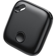 Siyah F1 Smart Tag Takip Cihazı Apple My Find Uyumlu