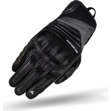 Rush Gloves Erkek Siyah, Koruyucu Deri Kısa Motosiklet Eldiveni (Siyah, Xxl)