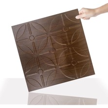 3 Boyutlu Duvar Paneli Kabartmalı Geometrik Yuvarlak Desenli Pvc 41X41 Cm/ 6 Adet /1 M²