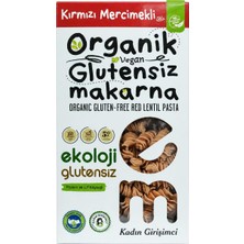 Organik Glutensiz Makarna Kırmızı Mercimekli Burgu 200 gr