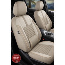 Hasakman Mitsubishi Eclipse Shadow Bej Tay Tüyü Oto Koltuk Kılıfı Tam Set-Kolay Montaj-Terletmez-Ortopedik 1999-2011