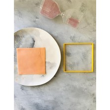 12 cm Düz Kare Hamur Şekillendirici, Kurabiye Pasta Kalıbı
