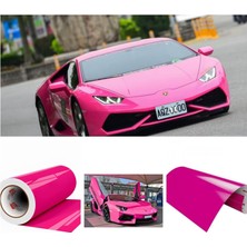 Pembe Renk Parlak Kendinden Yapışkanlı Otomobil Jant Motorsiklet Bisiklet Mobilya Beyaz Eşya Aks