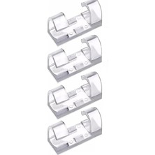 20LI Şeffaf Kablo Sabitleyici Düzenleyici Klips Duvar Fayans Cam Yapışkanlı Kablo Tutucu