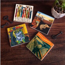 Salvador Dalí Belleğin Azmi, Picasso Ağlayan Kadın, Çığlık, Yerli Kadınlar Taş Bardak Altl