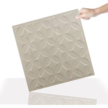 3 Boyutlu Duvar Paneli Kabartmalı Retro Desenli Pvc 41X41 Cm/ 6 Adet /1 M²