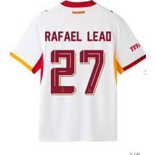Legent Lady Galatâsarây. 2027 Deplasman Beyaz Düğmeli Yeni Sezon Rafael Leão Yetişkin Forması