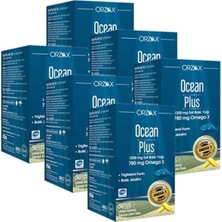 Orzax Ocean Plus Balık Yağı, 1200 Mg, 780 Mg Omega 3, 50 Kapsül, 6 Adet