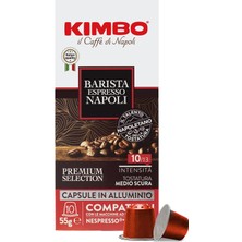 Barista Espresso Napoli Nespresso Uyumlu Kapsül Kahve (Alüminyum) (10'lu Kutuda)