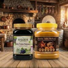 Yerli Altın Susam Tahini 935 gr & Köy Üzüm Pekmezi 950 gr (Doğal& Katkısız)