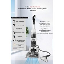 K12 Plus Steamix Halı ve Koltuk Yıkama Makinesi, 2000W, Çift Merdaneli Fırça, 4 Temizlik Modu,