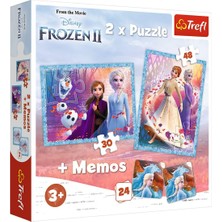 OEM Frozen 2, A Mysterious Land 2 In 1 Puzzle (30+48 Parça)