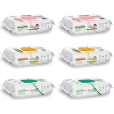 Easy Clean Lotus Çiçeği Arap Sabunu ve Beyaz Sabun Katkılı Yüzey Temizlik Havlusu 6X100 (600 Y