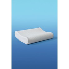 Ortopedik Visco Yastık, Boyun Fıtığı Boyun Düzleşmesi Destekli, 42X52 Cm, Beyaz