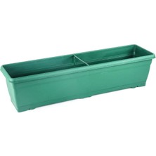 V630 Villa Balkon Saksı Tabaklı 72CM, 14 Litre Yeşil