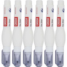AyrStore Kalem Daksil 6 Adet Cassa Sıvı Düzeltme Kalemi Tükenmez Pilot Kalem Mürekkep Kapatıcı Silici