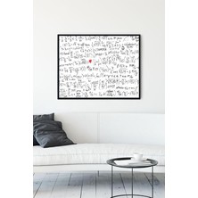 (PSTER11044) Matematik Formüller Eğitim Çerçeveli Tablo (50X70CM)