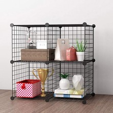 Decorelax Tel Küp Çok Amaçlı Organizer Raf Beyaz 33CM Mutfak, Oyuncak, Kiler, Depolama Rafı (Si
