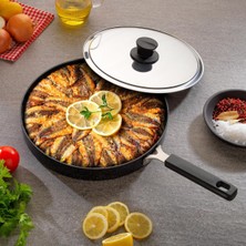 AyrStore Schäfer Fish Pan Kapaklı Balık Tavası 32 Cm-2 Parça