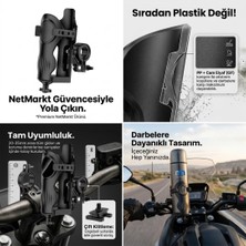 AyrStore Netmarkt Motosiklet,scooter ve Bisiklet Için Evrensel Bardak ve Şişe Tutucu, Ayarlanabilir Kelep�