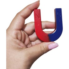 AyrStore U Mıknatıs Dev Boy 6x5 cm Boyunda Deney Mıknatısı - 1 Adet