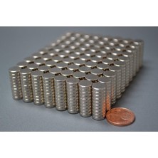 AyrStore Dünya Magnet 50 Adet Çap 8mm x Kalınlık 2mm Güçlü Yuvarlak Neodyum Mıknatıs