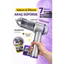 AyrStore Yellowtech Araç Içi El Süpürgesi – 16000PA Güçlü Vakum, Şarjlı, Üflemeli, Taşınabilir