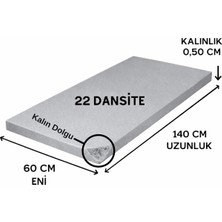 AyrStore Ütü Masası Süngeri 22 Dansite 5 mm – Isıya Dayanıklı Gri 60 × 140 cm
