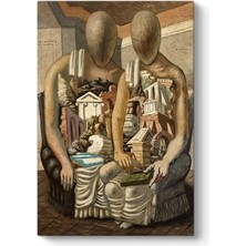 Giorgio De Chirico - Arkeologlar Tablosu 50 x 75