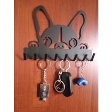 AyrStore Ardini Anahtar Askılığı Ister Kendinden Yapışkanlı Ister Vidalı Köpekcik Mat Siyah