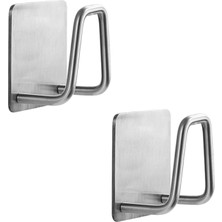AyrStore Microcase Güçlü Yapışkanlı Metal Banyo Mutfak Eşya Havlu Vb Ürün Askılığı AL4467-2 Adet