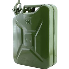 AyrStore BADEM10 Metal Benzin Bidonu 20 Litre Akaryakıt Mazot Taşıma Doldurma Depolama Bidonu Dayanıklı