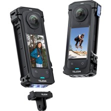AyrStore Telesın INSTA360 X4 Için Pratik Çerçeve Kafesi, Insta 360 Için Koruyucu Kılıf Alüminyum Kıl�