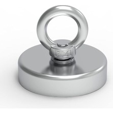 Dünya Magnet 48MM Çapında Fishing Magnet, Süper Güçlü Halkalı Neodyum Pot Mıknatıs, Kanca
