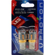 Photon Ampul P21/5W Amber 1016 (2'li Blister) Pht PH7216 Na B2