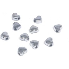Kaplama Oval Kalp 10 Adet 7 mm