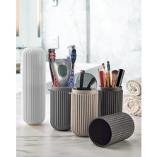 AyrStore 3 Adet Smart Saklama Kabı Çok Amaçlı Organizer Diş Fırçalık Gözlük Saklama Kozmetik Kutusu