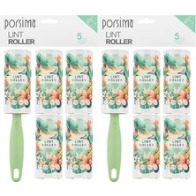 AyrStore Porsima 3107 Kedi Köpek Tüy Toplayıcı Rulo + 10 Adet Rulo + 2 Adet Tutma Aparatı Toplam 300 Yap
