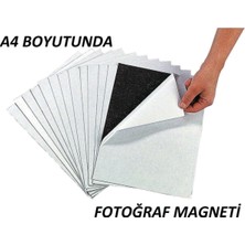 AyrStore Dünya Magnet Yapışkanlı Fotoğraf Magneti, A4 Boyutunda Tabaka Plaka Magnet Mıknatıs