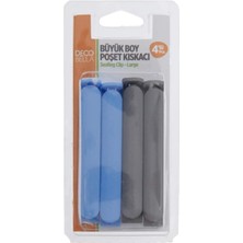 AyrStore Decobella 4'lü Büyük Boy Poşet Kıskacı