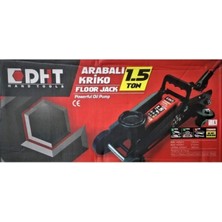 AyrStore Dht Arabalı Kriko 1,5 Ton (Karton Kutulu) Tekerlekli Araç Krikosu
