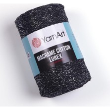 El Örgü Ipi Macrame Cotton Lurex, 723, 4X250 gr