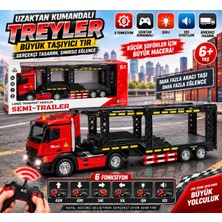 Trust Store Uzaktan Kumandalı Treyler 6 Fonksiyonlu Büyük Taşıyıcı Tır Oyuncak Semi Trailer Çocuk Oyuncağı