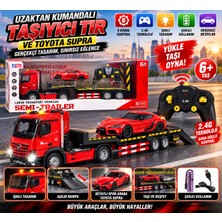 Trust Store Uzaktan Kumandalı Taşıyıcı Tır ve Toyota Supra Şarjlı 6 Kanal 2.4g Işıklı Oyuncak Araç Seti