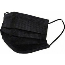 Marsilyan™- Medikal 50PCS Siyah Cerrahi Yüz Maskesi BX40