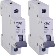 4VTB-1B25 Otomatik Sigorta 4,5ka B Tipi 1 Kutup 25A (2 Paketi)